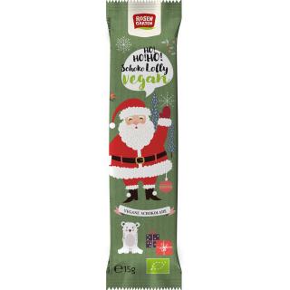 Veganer Schoko-Lolly Weihnachtsmann 15 g