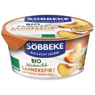 Sahnekefir auf Pfirsich Maracuja